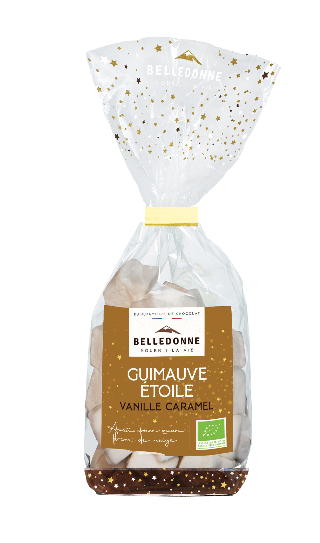 Belledonne Guimaves étoiles vanille caramel bio 40g - 000643